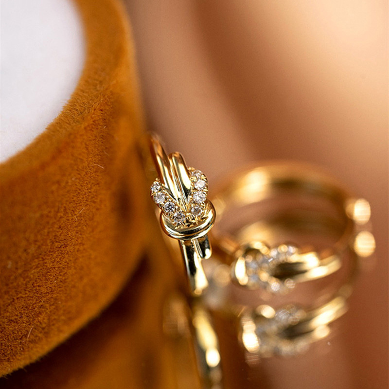 Women's Unique Tassel Stud Earrings with Zirconia, Evening Jewelry